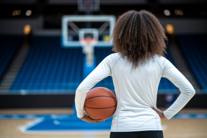 femme-dos-boucles-basketball-terrain