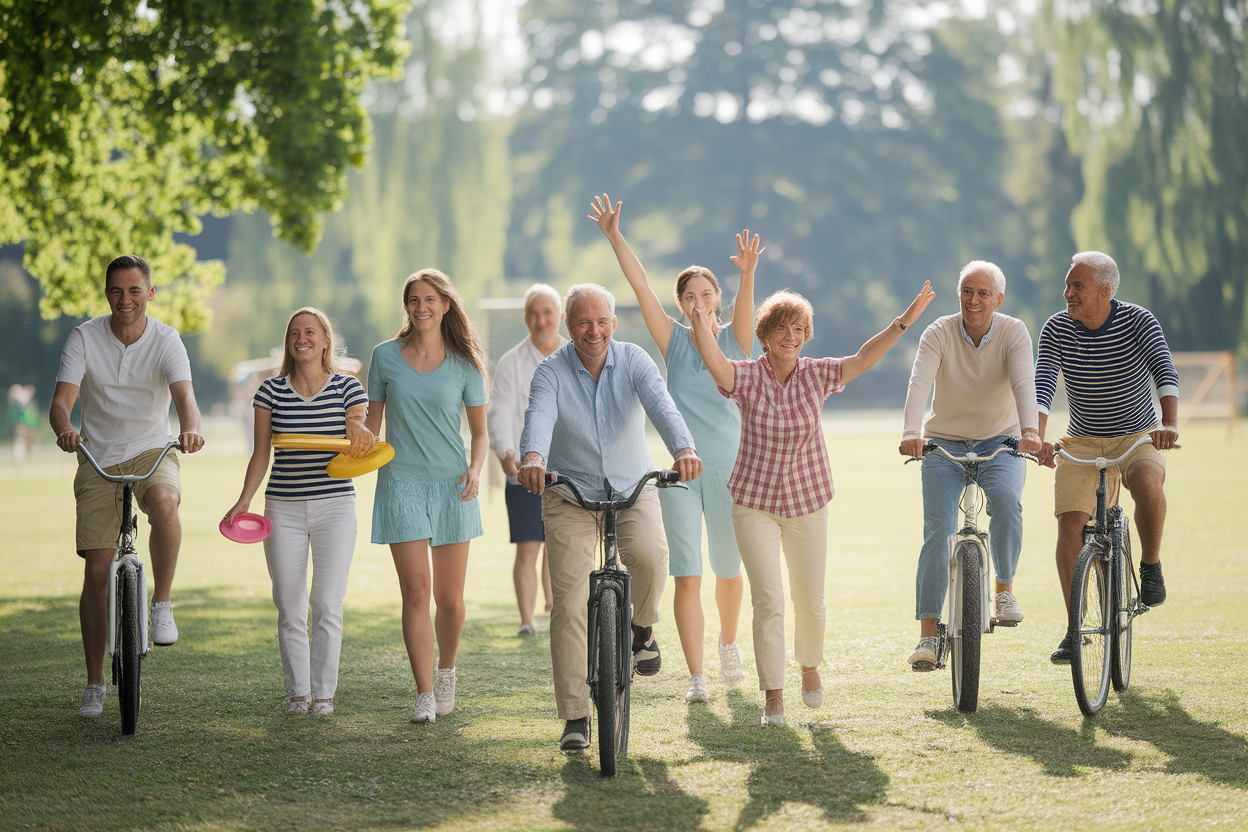 groupe-divers-personnes-parc-sports