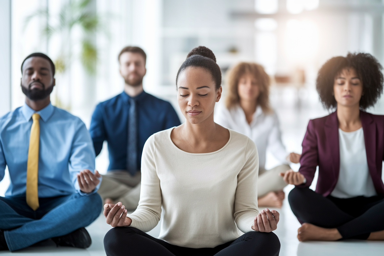 groupe-divers-professionnels-bureau-meditation