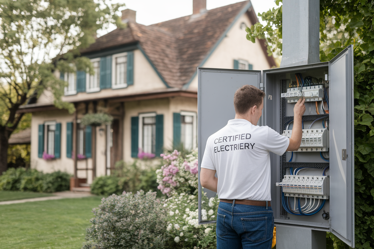 maison-vintage-jardin-electricien-panneau