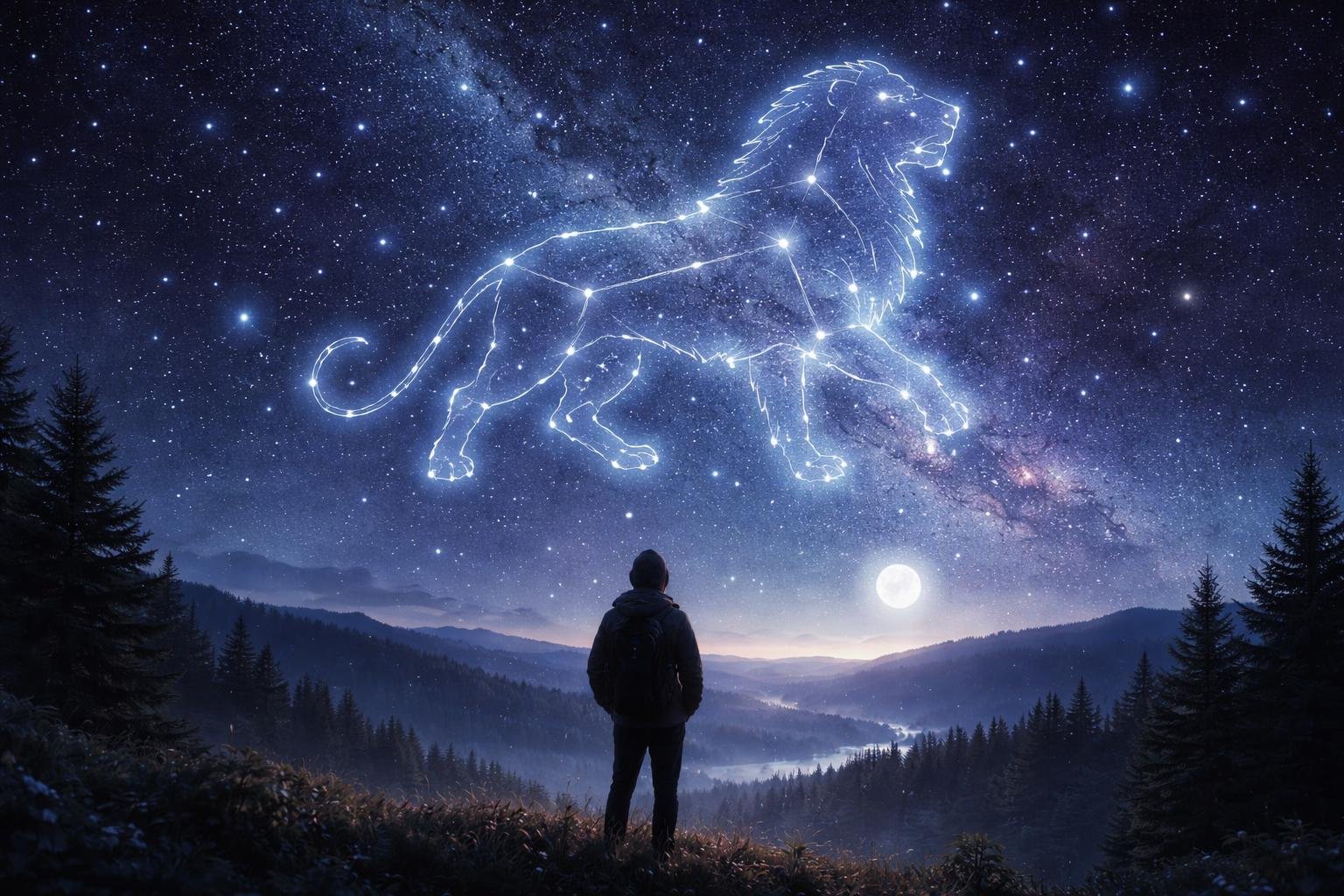 ciel-etoile-constellation-lion-paysage-collines