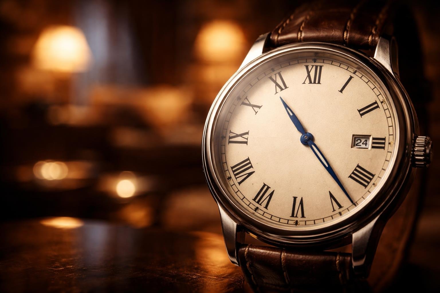 montre-cadran-salon-flou-reflexion