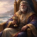 homme-robes-colorées-trone-mer
