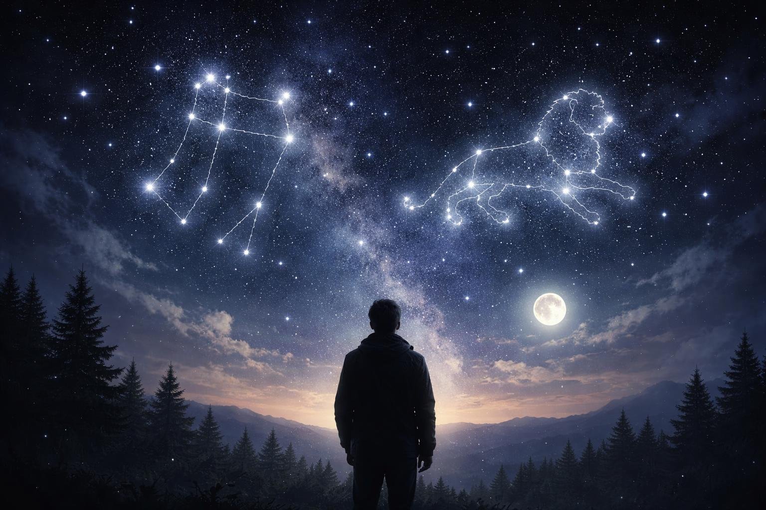 silhouette-ciel-etoile-constellations-mystique