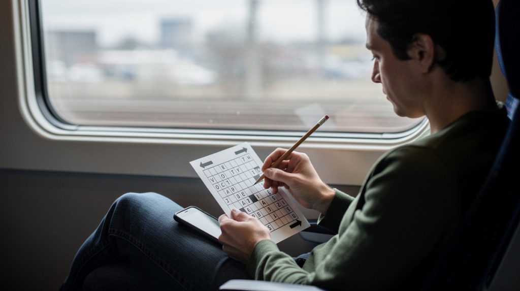 Le rituel anti-rumination de 90 secondes que personne ne t'a jamais donné : la grille de mots fléchés