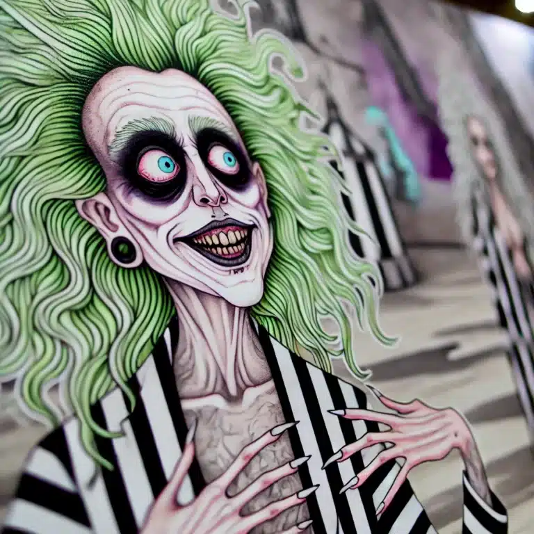 Thérapie pour Beetljuice Beetlejuice est une comédie fantastique déjantée où un esprit excentrique et chaotique, invoqué par un couple de fantômes, sème la pagaille pour chasser les vivants d'une maison hantée.