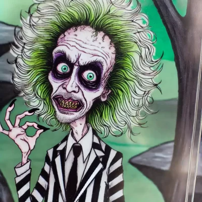 Beetljuice illustration du film Tim Burton psycho-farce